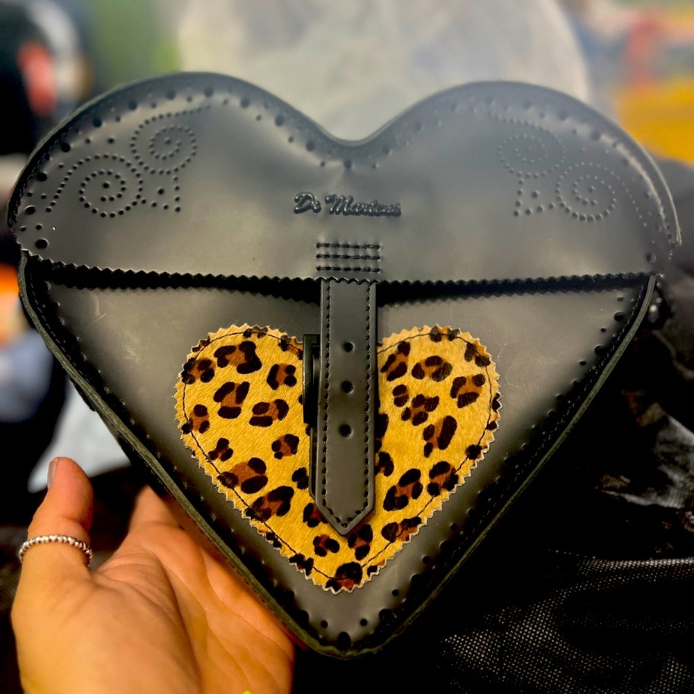 Dr. Martens Leopard Leather Purse
